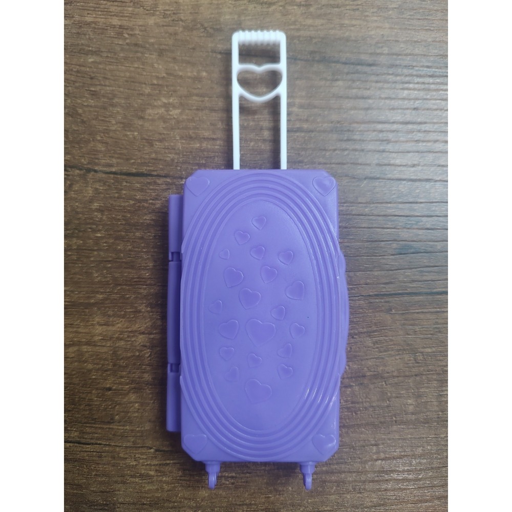 Doll Purple Rolling Luggage Accessory Part Only Z2